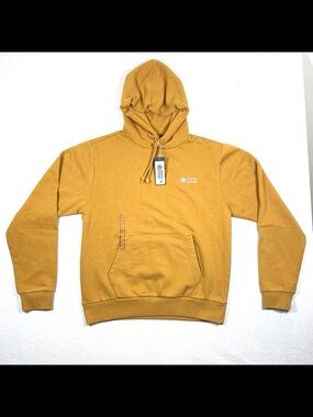 Alpine Design Men’s S Golden Honey Hike Fleece Hoodie Pullover Logo NWT $58